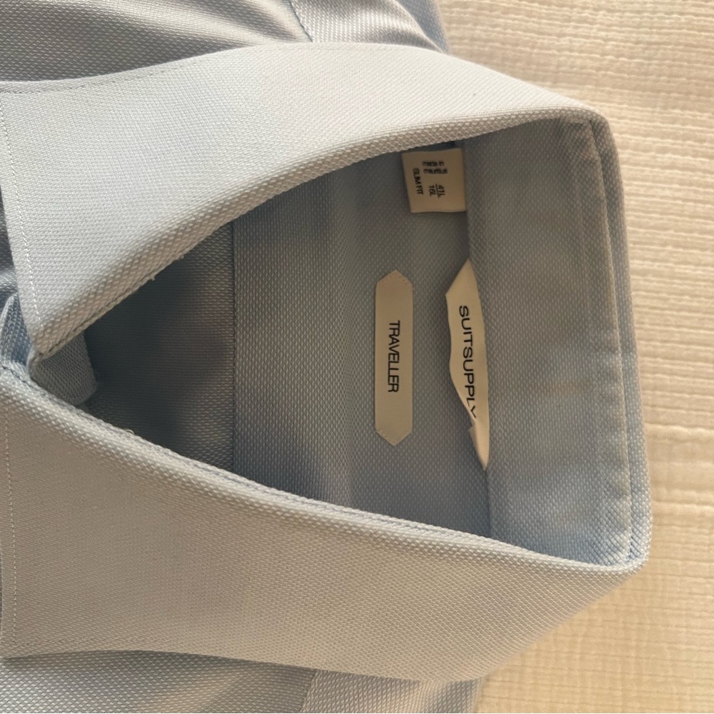 Suitsupply Sky Blue Traveller Shirt